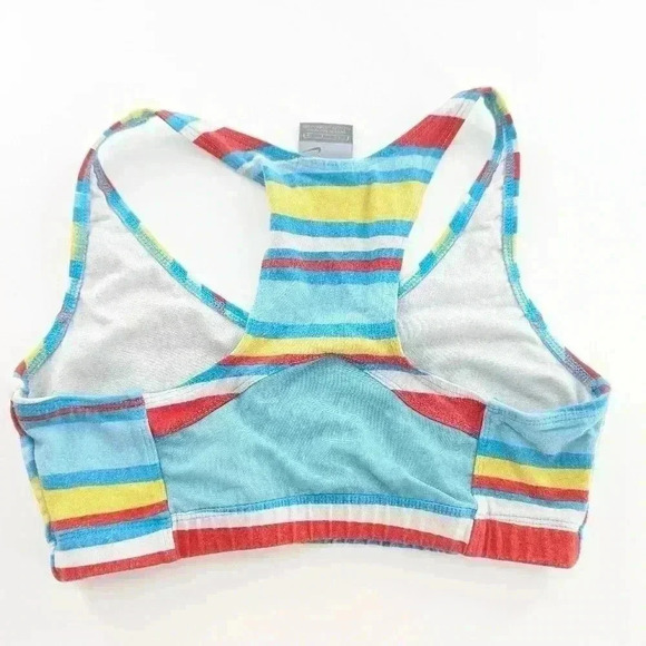 Nike Vintage Multicolor Colorful Sports Bra Size Small (4-6) Girls Mesh Backing - Picture 7 of 7